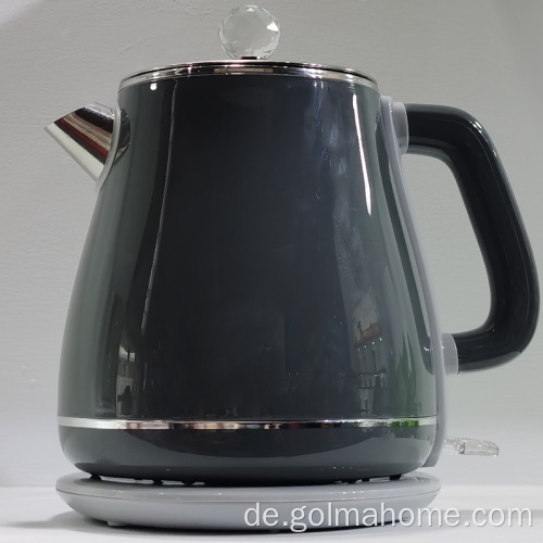 1,8L Heißwasserkessel Teekanne Edelstahl BPA-frei Schnellkochender Doppelwandiger Wasserkocher